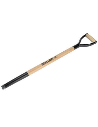 Mango de madera barnizada con anilla...