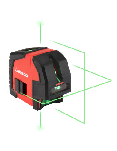 Nivel láser en cruz 30 m con plomada...