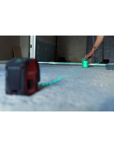 Nivel láser en cruz 30 m con plomada...