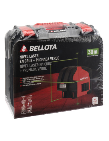 Nivel láser en cruz 30 m con plomada...