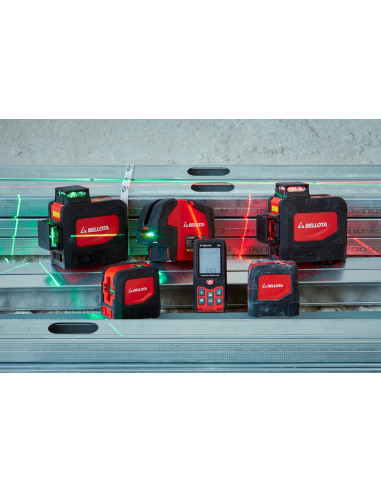 Nivel láser en cruz 30 m con plomada...