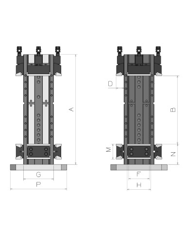 TORRE FORZA DE MORDAZAS SIMPLES