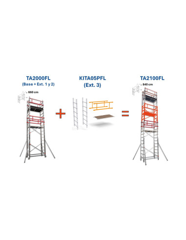 Andamio EN1004 de aluminio TA-FL