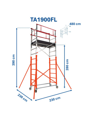 Andamio EN1004 de aluminio TA-FL