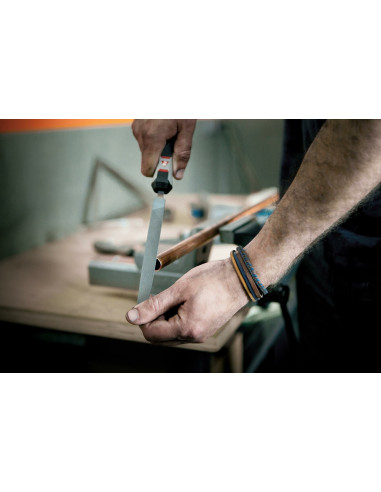 Lima mecánico plana punta con mango...