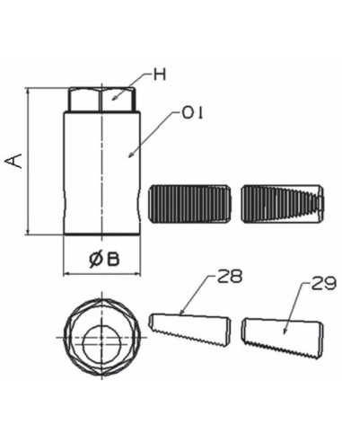 EXTRACTOR DE ESPÁRRAGOS FORZA SERIE 2000