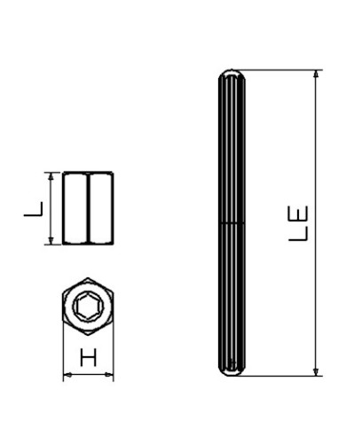 JUEGO DE MACHOS ESTRIADOS FORZA SERIE...