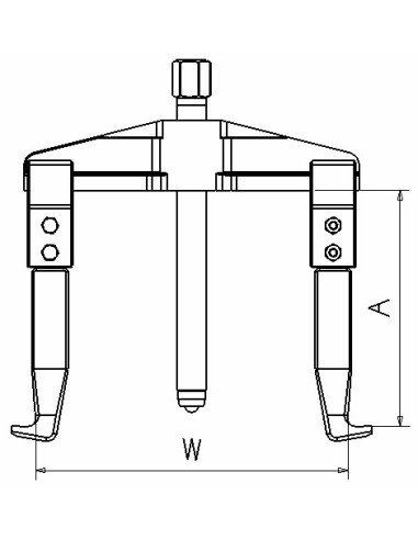 EXTRACTOR FORZA SERIE 2400 DE 2 PATAS