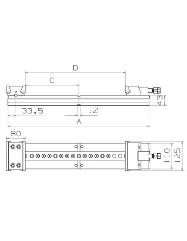 MORDAZA FORZA DOBLE GUIADA DESCENDENTE