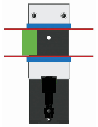 MORDAZA DE BOCA RECTA GUIADA