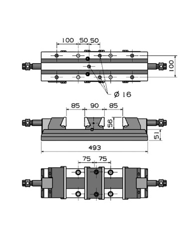 MORDAZA FORZA DOBLE PARA CUBOS SERIE 60D