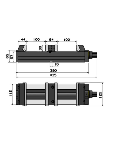 MORDAZA FORZA GEMELA AUTOCENTRANTE