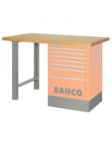 Kit de encimera de madera para industria pesada para convertir los carros de la serie 1475K en bancos de trabajo