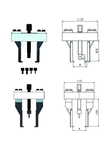EXTRACTOR DE RODAMIENTOS DE...