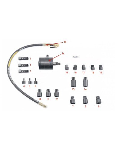 EXTRACTOR FORZA DE INYECTORES NEUMÁTICO