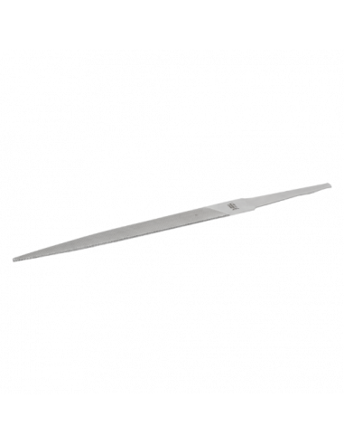 Lima plana de punta delgada, corte basto / picado entrefino / corte suave, sin mango
