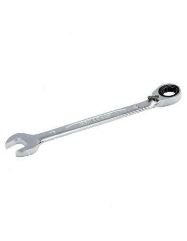 Llaves combinadas de carraca métricas con acabado cromado