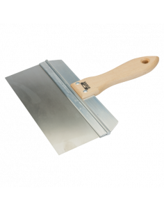Espátulas de emplastecer con hoja de acero inoxidable reforzado y mango de madera