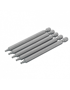 Puntas de destornillador estándar de 1/4" para tornillos de punta de bola de 89 mm