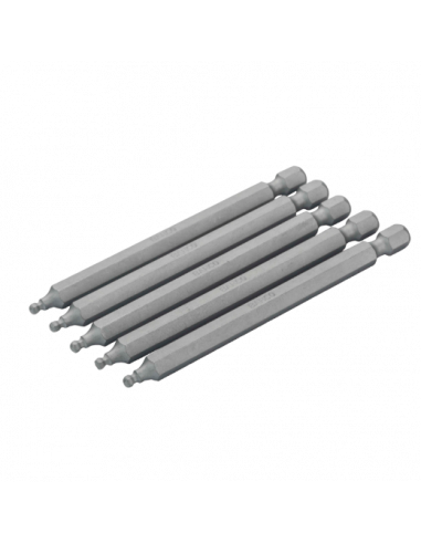 Puntas de destornillador estándar de 1/4" para tornillos de punta de bola de 89 mm