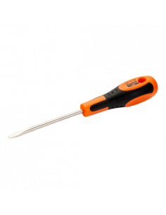 Destornilladores de punta plana con mango de goma, 0,6-1,6 x 25-200 mm
