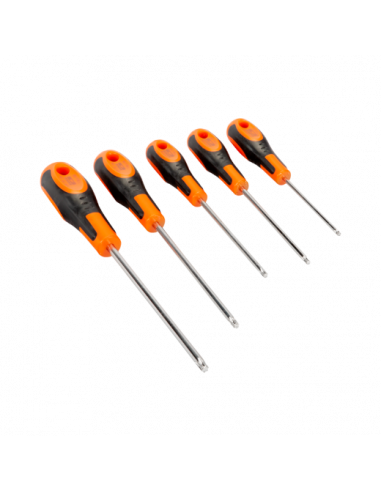 Juego de 5 destornilladores TORX® con agarre de goma