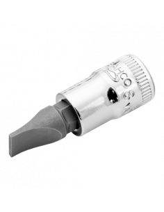 Vasos con punta con cuadrado de 1/4" para tornillo de cabeza plana