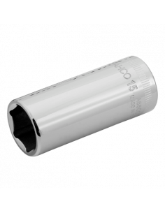 Vasos serie larga con cuadrado de 1/4" y con perfil hexagonal métrico