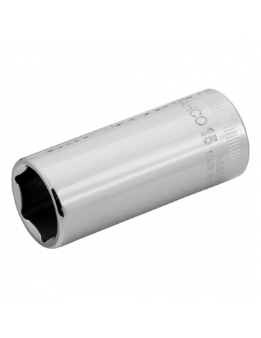 Vasos serie larga con cuadrado de 1/4" y con perfil hexagonal métrico