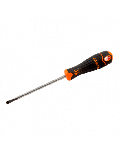 Destornilladores de punta recta BahcoFit con mango de goma, 0,4-1,2 mm