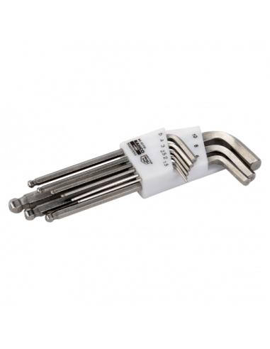 9pcs hex keys set metric inox