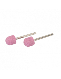 Discos abrasivos pequeños con forma de bola cónica, de lijado fino y con eje de 3 mm (2 piezas/embalaje en blíster)