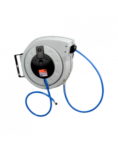 Enrolladores de manguera con soporte de acero que gira 145°