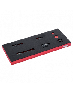 Juego de vasos de impacto de 1/2" a 3/4" en bandeja de foam 1/3 Fit&Go (7 piezas)