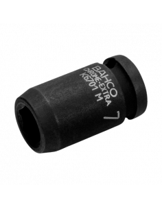 Vasos de impacto fosfatados, con cuadrado de 1/4" y perfil hexagonal métrico