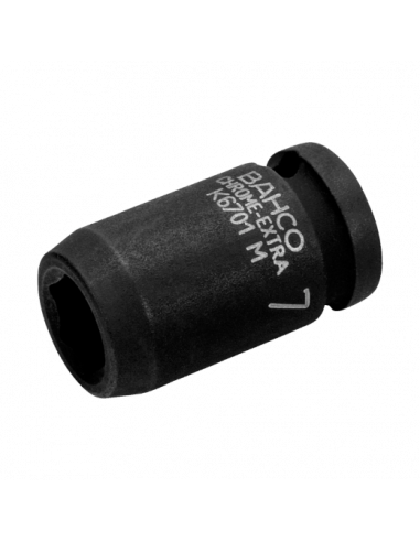 Vasos de impacto fosfatados, con cuadrado de 1/4" y perfil hexagonal métrico