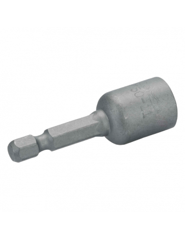 Llave de vaso magnética para cabezal hexagonal de 1/4"