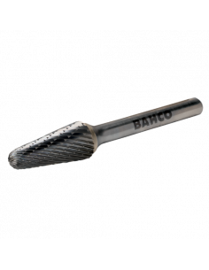 Limas rotativas cónicas con punta redonda de carburo de tungsteno para metal