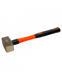 Mazas antichispa con cabeza de aluminio bronce y mango de fibra de vidrio