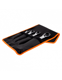 Juego de llaves dobles de estrella planas a carraca 4 en 1 (4 piezas / bolsa)