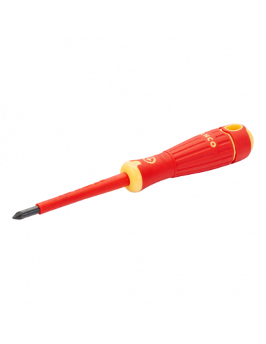 Destornilladores Pozidriv aislados VDE BahcoFit con mango multicomponente, PZ0-PZ3
