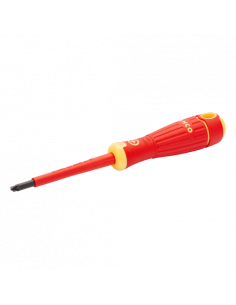 Destornilladores aislados VDE BahcoFit, de punta Combi ranurada y Pozidriv con mango multicomponente, 5-6 mm y PZ1-PZ2