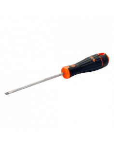 Destornilladores de punta plana BahcoFit con mango de goma, 0,8-2 mm