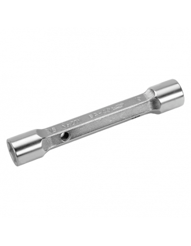 Llaves de tubo de dos bocas métricas con acabado cromado