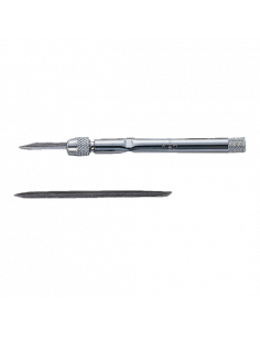 Rasquetas triangulares con mango niquelado