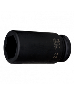 Vasos de impacto de serie larga, fosfatados, con cuadrado de 3/4" y perfil hexagonal imperial