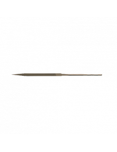 Lima triangular, corte basto / picado entrefino / corte suave / limado fino y pulido, sin mango