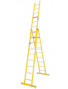 Escalera fibra de 3 tramos...