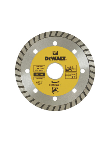 DT3702-QZ - Disco de diamante 115x22.2mm