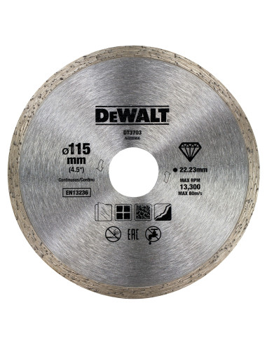 DT3703-QZ - Disco de diamante 115x22.2mm